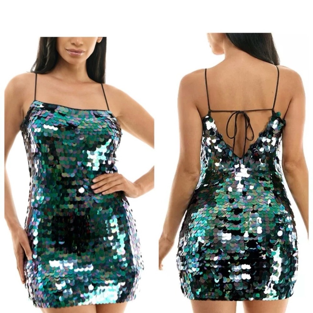City Studio Slim Blue Dress